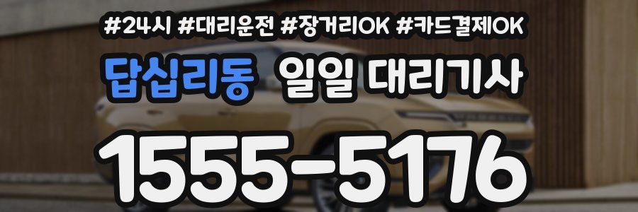 답십리동 일일 대리기사
