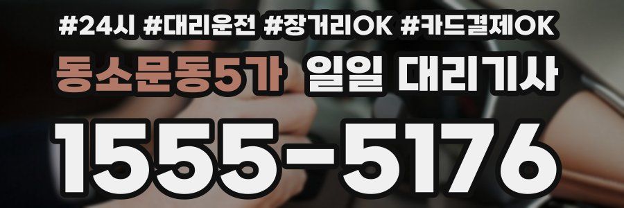 동소문동5가 일일 대리기사
