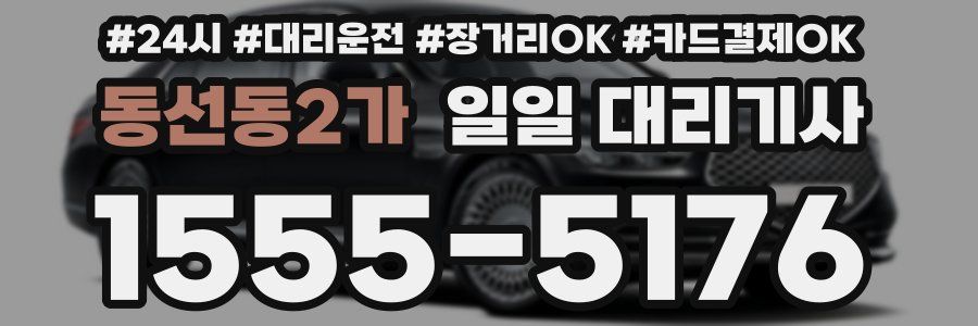 동선동2가 일일 대리기사