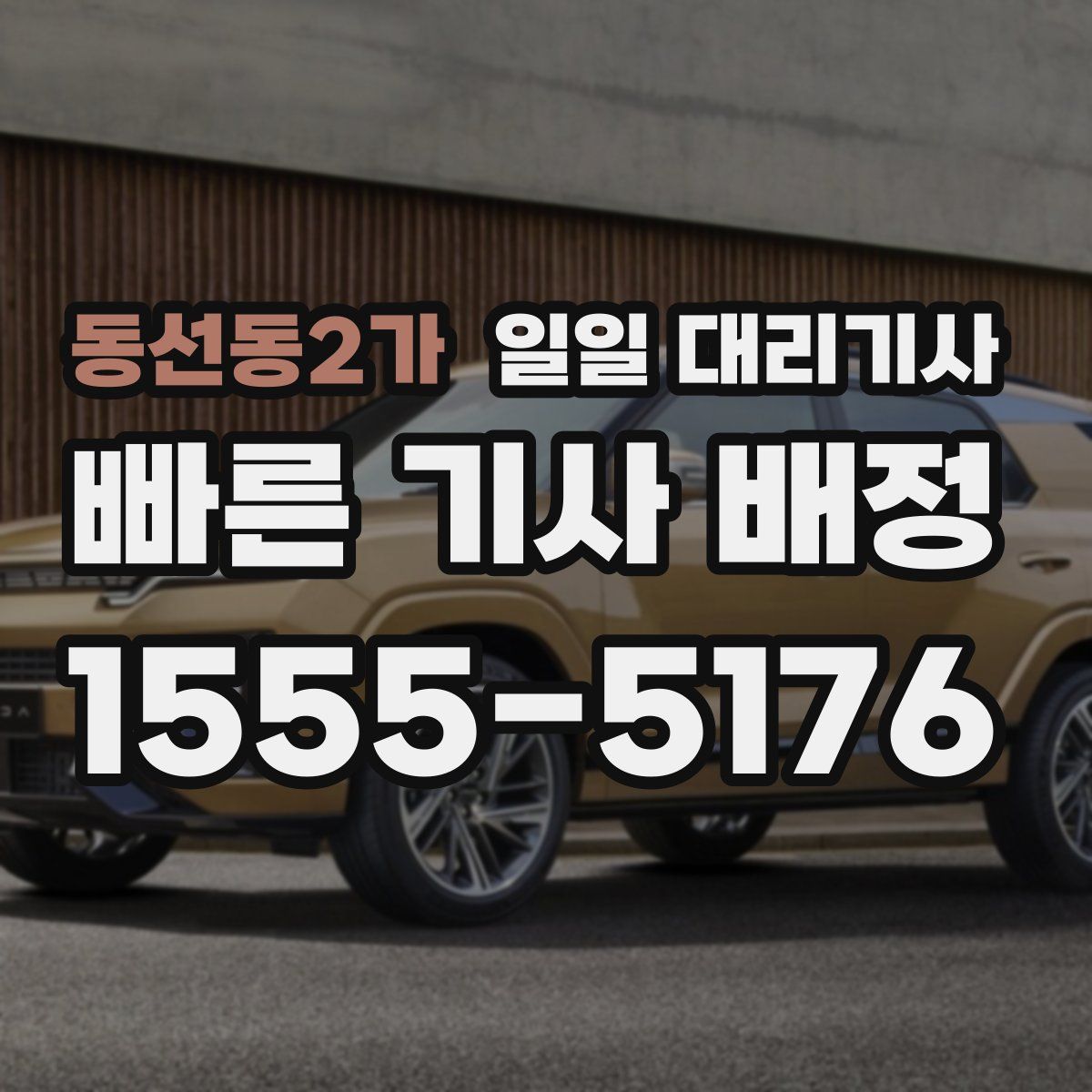 동선동2가 일일 대리기사