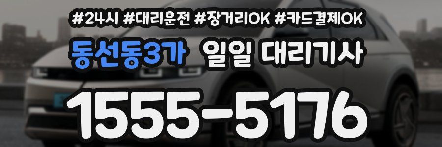 동선동3가 일일 대리기사