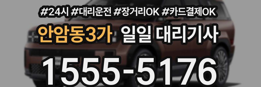 안암동3가 일일 대리기사