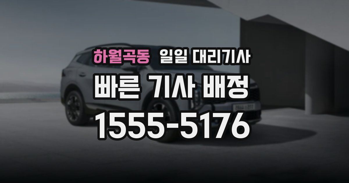하월곡동 일일 대리기사