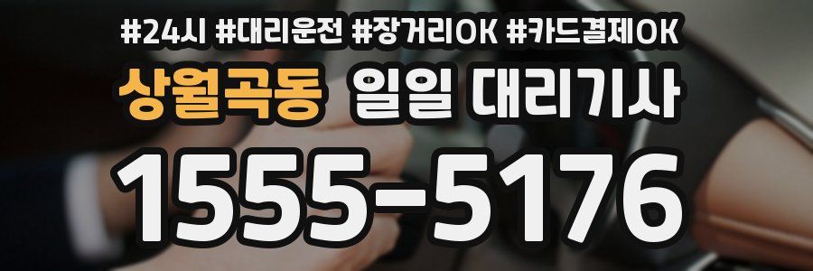 상월곡동 일일 대리기사