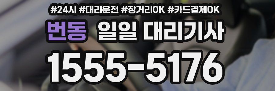 번동 일일 대리기사