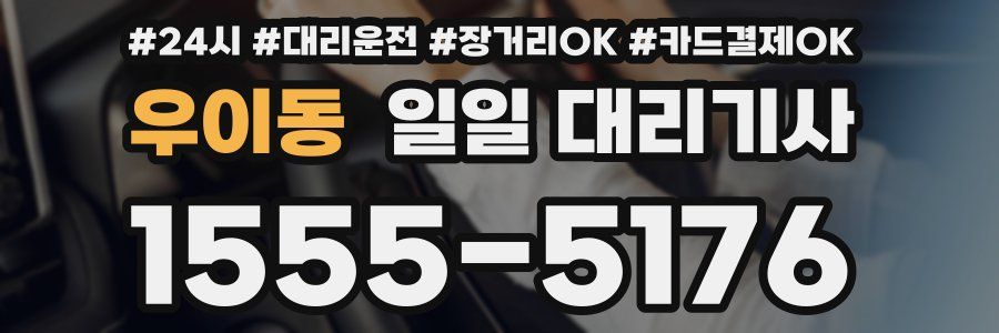 우이동 일일 대리기사