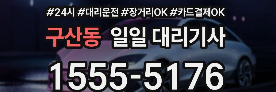 구산동 일일 대리기사
