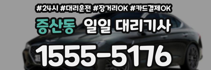 증산동 일일 대리기사