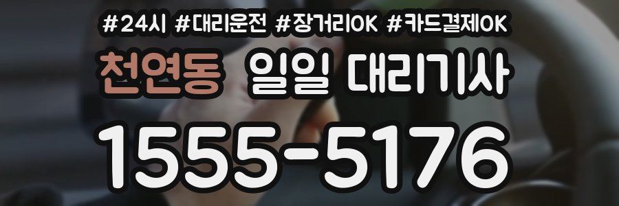 천연동 일일 대리기사