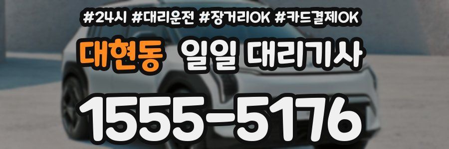 대현동 일일 대리기사