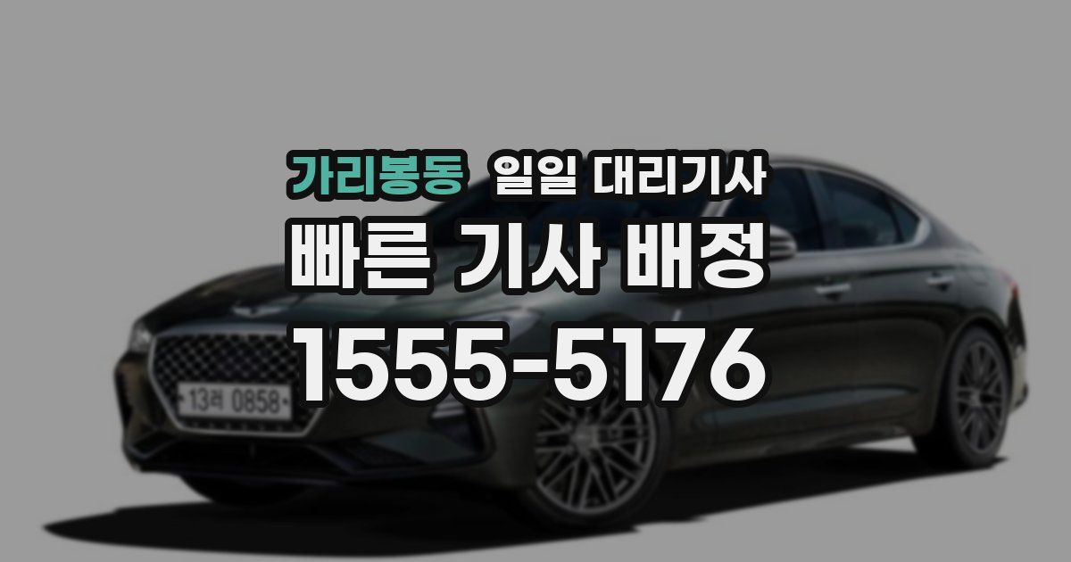 가리봉동 일일 대리기사