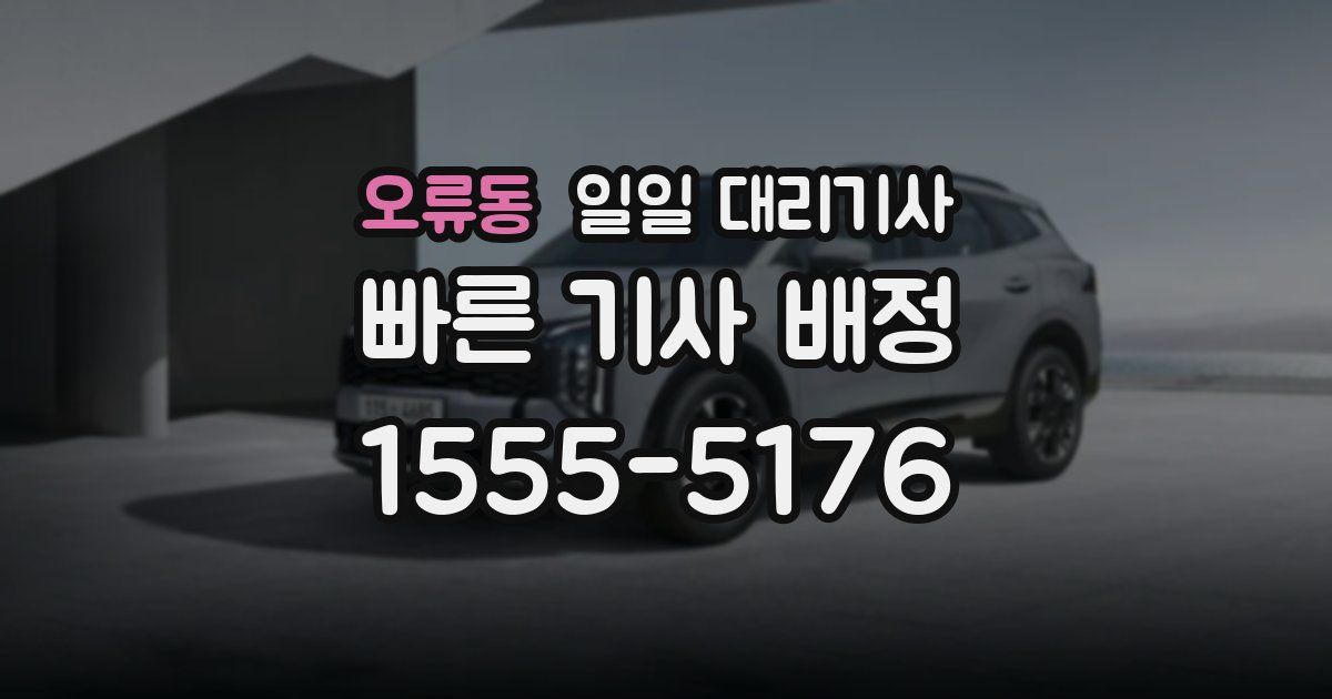 오류동 일일 대리기사