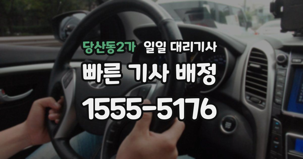 당산동2가 일일 대리기사