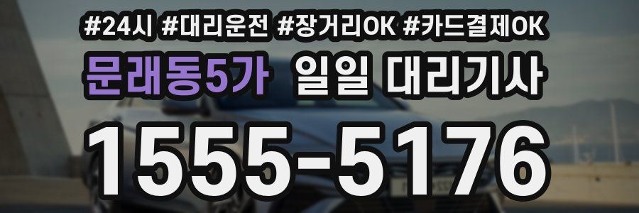 문래동5가 일일 대리기사
