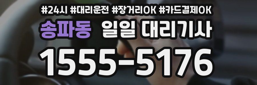 송파동 일일 대리기사