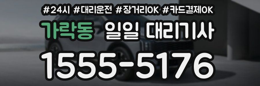 가락동 일일 대리기사