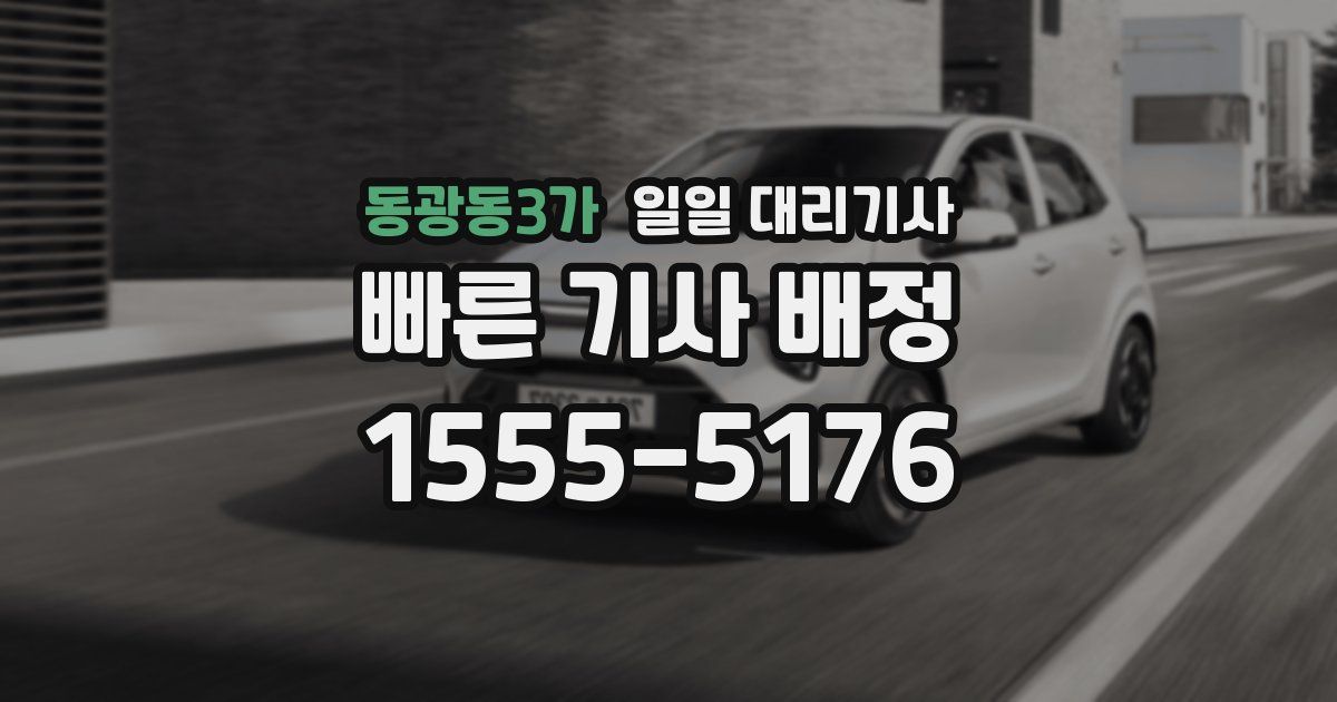 동광동3가 일일 대리기사