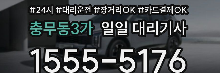 충무동3가 일일 대리기사