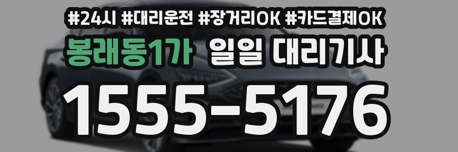 봉래동1가 일일 대리기사
