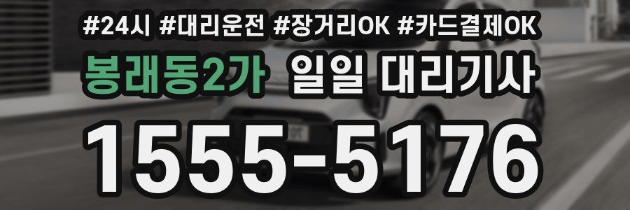 봉래동2가 일일 대리기사