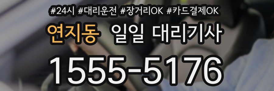 연지동 일일 대리기사