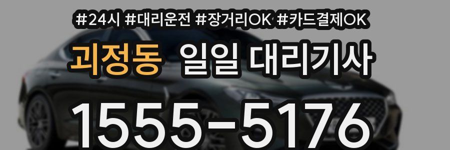 괴정동 일일 대리기사