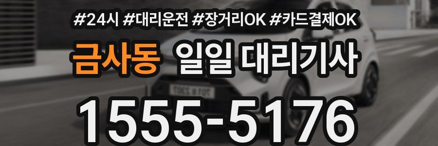 금사동 일일 대리기사