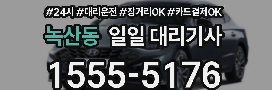 녹산동 일일 대리기사