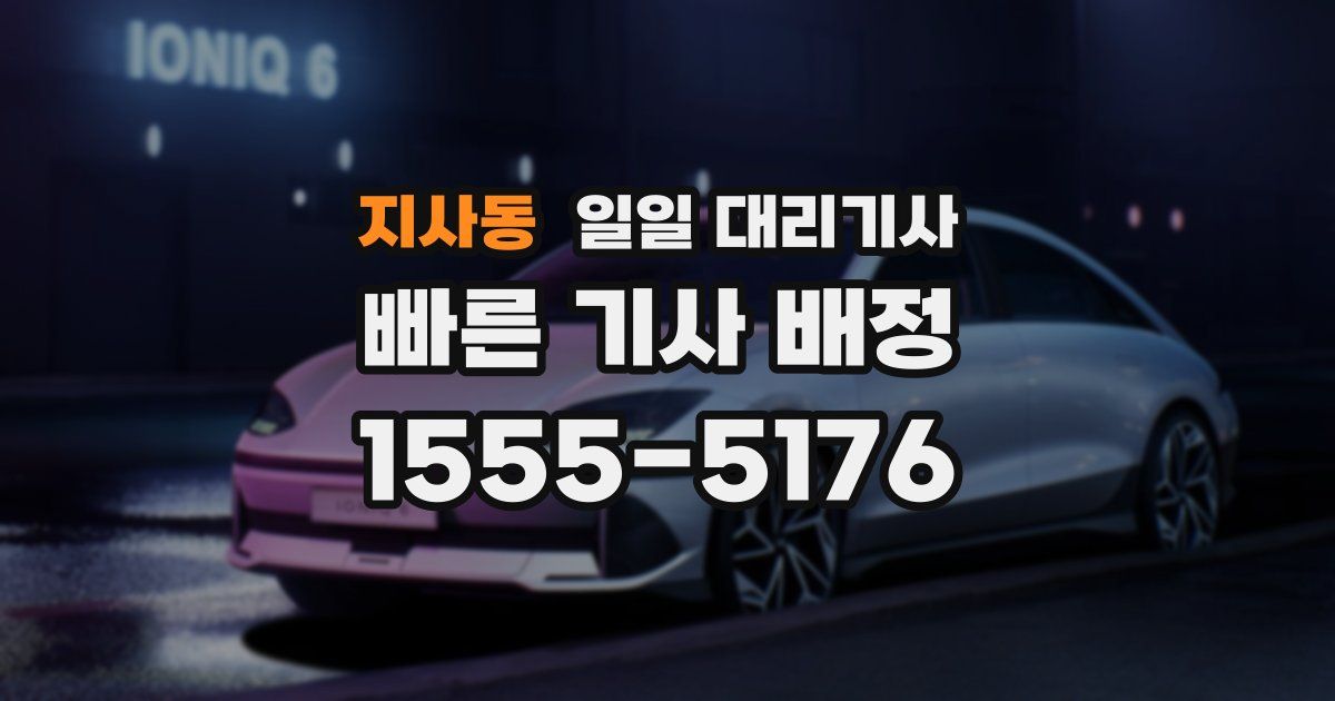 지사동 일일 대리기사
