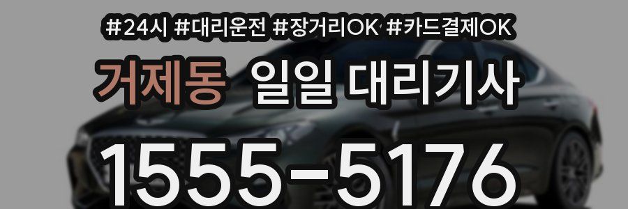 거제동 일일 대리기사