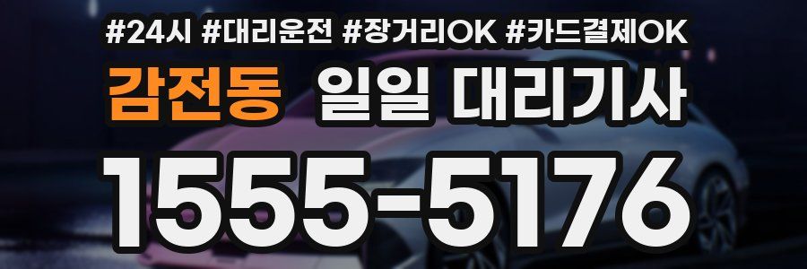 감전동 일일 대리기사