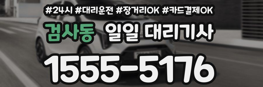 검사동 일일 대리기사