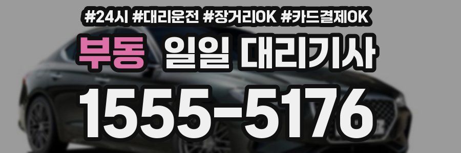 부동 일일 대리기사