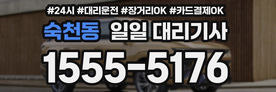 숙천동 일일 대리기사