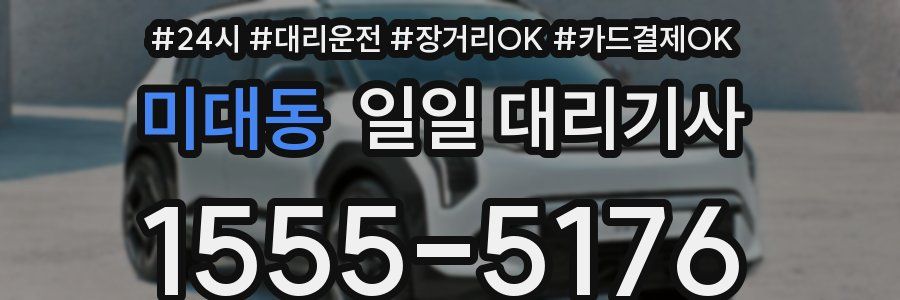 미대동 일일 대리기사