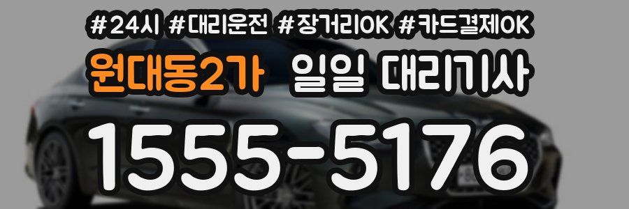 원대동2가 일일 대리기사