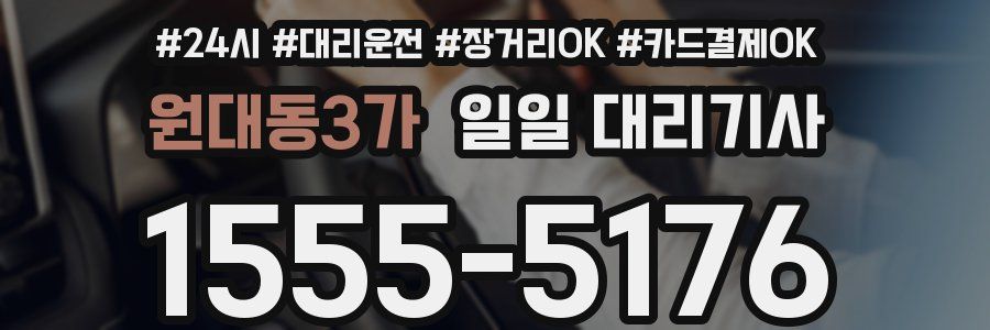 원대동3가 일일 대리기사