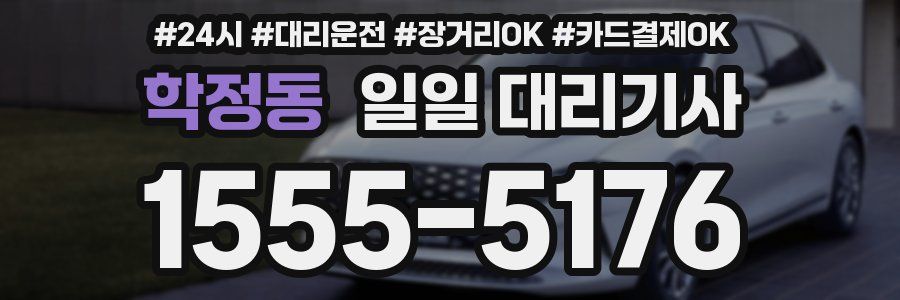 학정동 일일 대리기사
