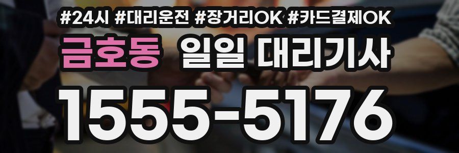 금호동 일일 대리기사