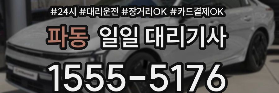 파동 일일 대리기사