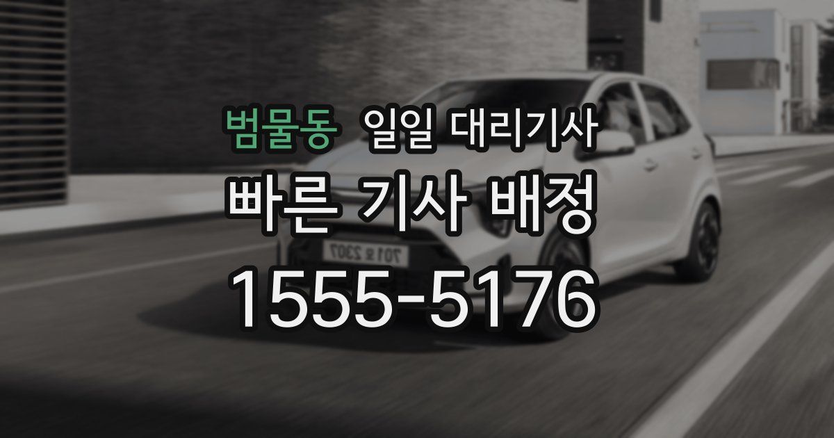 범물동 일일 대리기사