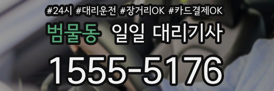 범물동 일일 대리기사