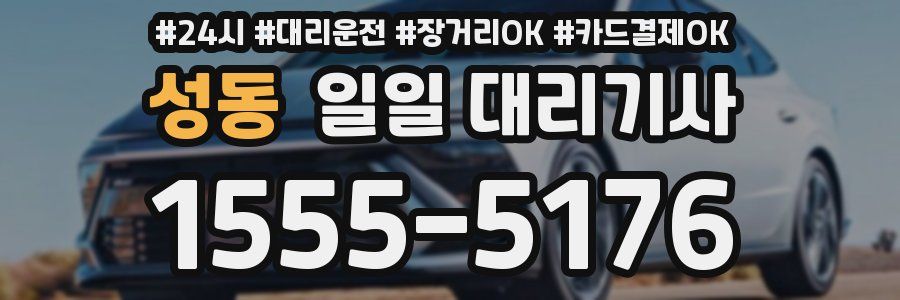 성동 일일 대리기사