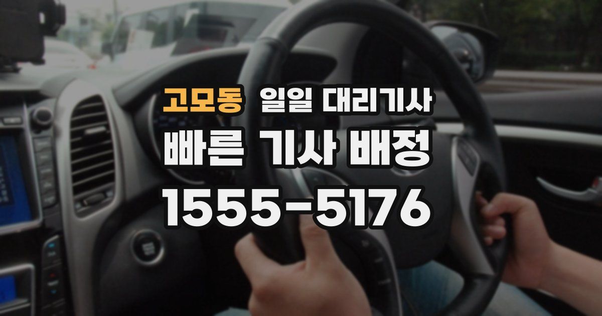 고모동 일일 대리기사