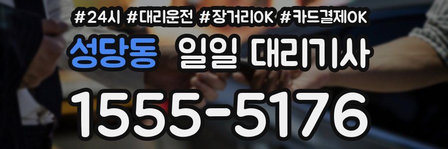 성당동 일일 대리기사