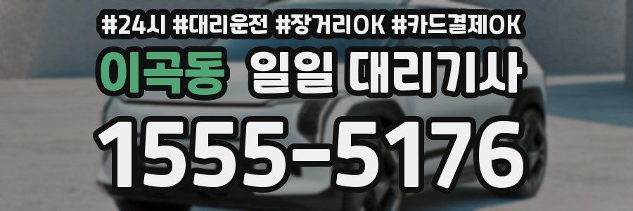이곡동 일일 대리기사