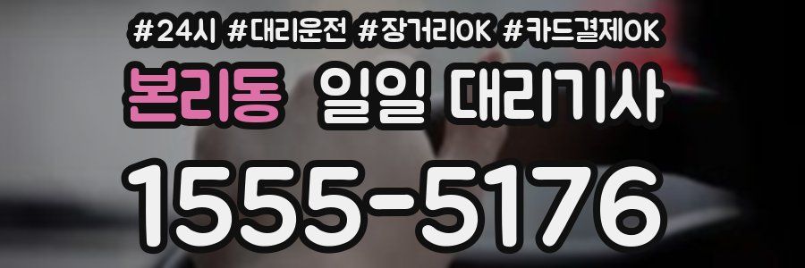 본리동 일일 대리기사