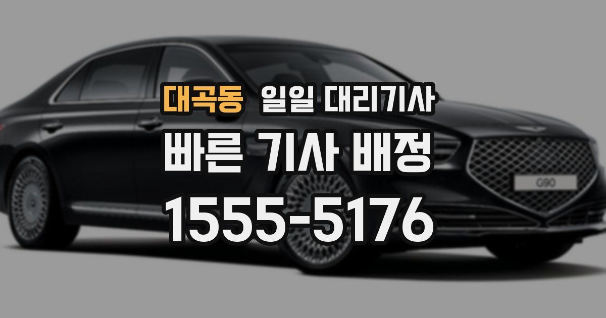 대곡동 일일 대리기사