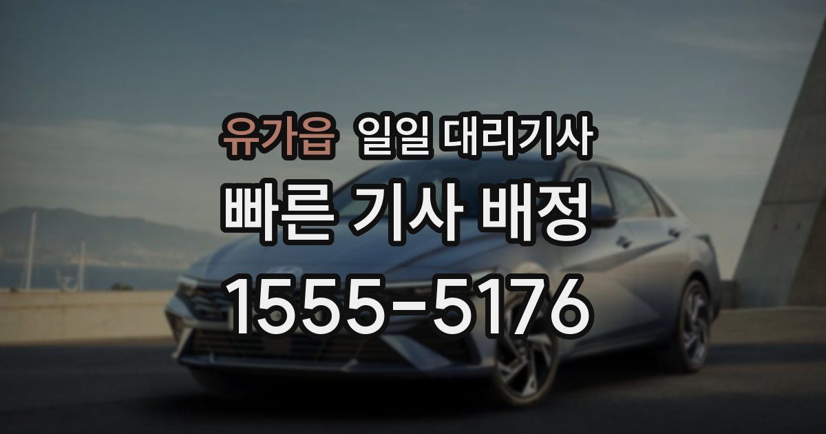 유가읍 일일 대리기사
