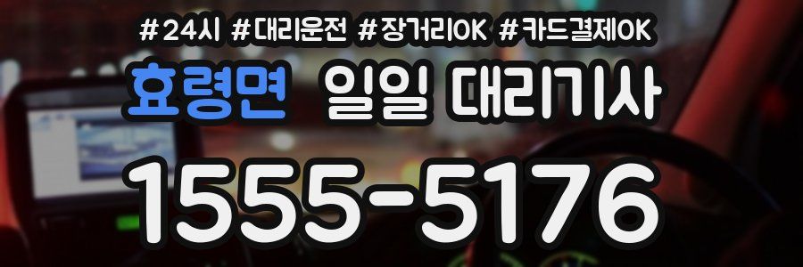효령면 일일 대리기사